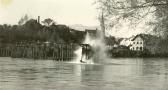 Sprengung der  Kriegsbrücke - alte historische Fotos Ansichten Bilder Aufnahmen Ansichtskarten 