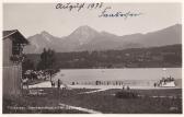 Faakersee, Inselstrandbad - Finkenstein am Faaker See - alte historische Fotos Ansichten Bilder Aufnahmen Ansichtskarten 