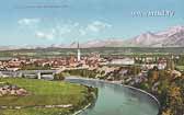 Blick von Villach St. Martin zur Eisenbahnbrücke - alte historische Fotos Ansichten Bilder Aufnahmen Ansichtskarten 