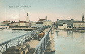 Linz - Donaubrücke - Linz - alte historische Fotos Ansichten Bilder Aufnahmen Ansichtskarten 