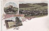 3 Bild Litho Karte - Pöggstall - Niederösterreich - alte historische Fotos Ansichten Bilder Aufnahmen Ansichtskarten 