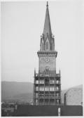 Stadtpfarrkirche St. Jakob, Kirchturmsanierung - Villach - alte historische Fotos Ansichten Bilder Aufnahmen Ansichtskarten 