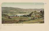 Ruine Finkenstein mit Faakersee - Villach Land - alte historische Fotos Ansichten Bilder Aufnahmen Ansichtskarten 