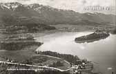 Faakersee Insel - Faak am See - alte historische Fotos Ansichten Bilder Aufnahmen Ansichtskarten 