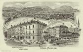 Villach, Südbahnstraße mit Hotel Mosser - Kärnten - alte historische Fotos Ansichten Bilder Aufnahmen Ansichtskarten 