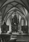 St Korbinian, Kreuzaltar (l), Magdalenenaltar (r) - Tirol - alte historische Fotos Ansichten Bilder Aufnahmen Ansichtskarten 