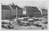 Wiener Neustadt, Niederdonau, Adolf Hitler-Platz - Niederösterreich - alte historische Fotos Ansichten Bilder Aufnahmen Ansichtskarten 