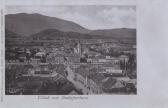 Blick vom Stadtpfarrturm auf die Nikolaikirche  - Villach - alte historische Fotos Ansichten Bilder Aufnahmen Ansichtskarten 