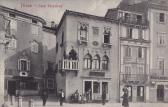 Piran, Casa Venezia, Caffe Unione - Küsten- und Karstgebiet (Obalno-kraška) - alte historische Fotos Ansichten Bilder Aufnahmen Ansichtskarten 