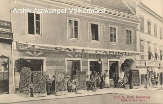 Villach, Widmanngasse 44  Cafe Horn-Carinthia - alte historische Fotos Ansichten Bilder Aufnahmen Ansichtskarten 