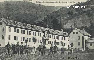 Kaiserschützenkaserne in Birnbaum - Lesachtal - alte historische Fotos Ansichten Bilder Aufnahmen Ansichtskarten 