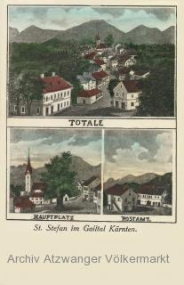 St. Stefan im Gailtal, Ortsansicht - St. Stefan an der Gail - alte historische Fotos Ansichten Bilder Aufnahmen Ansichtskarten 