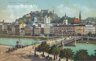 Salzburg - Staatsbrücke - Salzburg - alte historische Fotos Ansichten Bilder Aufnahmen Ansichtskarten 