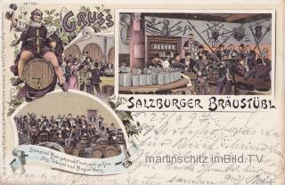 Salzburg Bräustüberl  - Salzburg(Stadt) - alte historische Fotos Ansichten Bilder Aufnahmen Ansichtskarten 