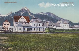 Außerfernbahn, Bahnhof Reutte - Tirol - alte historische Fotos Ansichten Bilder Aufnahmen Ansichtskarten 