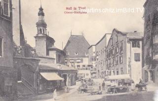 Hall in Tirol, Oberer Stadtplatz - Tirol - alte historische Fotos Ansichten Bilder Aufnahmen Ansichtskarten 
