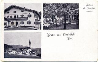 Gruss aus Kirchbichl - Gasthaus J. Oberreiter - Tirol - alte historische Fotos Ansichten Bilder Aufnahmen Ansichtskarten 
