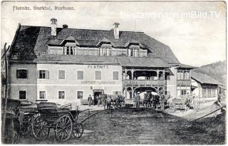 Flattnitz - Pferdewägen vor dem Kurhaus - Glödnitz - alte historische Fotos Ansichten Bilder Aufnahmen Ansichtskarten 