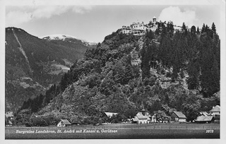 Gratschach mit Ruine Landskron - Gratschach - alte historische Fotos Ansichten Bilder Aufnahmen Ansichtskarten 