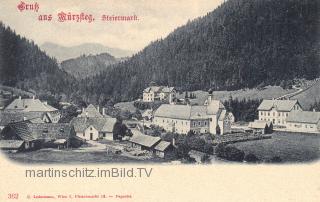 Mürzsteg Ortsansicht - Mürzzuschlag - alte historische Fotos Ansichten Bilder Aufnahmen Ansichtskarten 