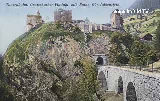Tauernbahn - Gratschacher Viadukt - Obervellach - alte historische Fotos Ansichten Bilder Aufnahmen Ansichtskarten 