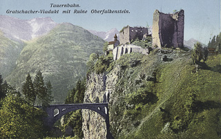 Ruine Oberfalkenstein - Obervellach - alte historische Fotos Ansichten Bilder Aufnahmen Ansichtskarten 