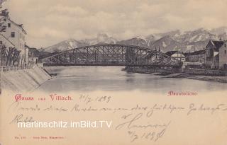 Villach Draubrücke - alte historische Fotos Ansichten Bilder Aufnahmen Ansichtskarten 
