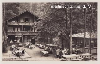 Gasthaus in der Liechtensteinklamm - Salzburg - alte historische Fotos Ansichten Bilder Aufnahmen Ansichtskarten 