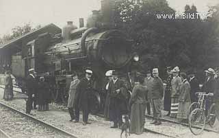 Eisenbahnunglück in Pörschach - Pörtschach am Wörther See - alte historische Fotos Ansichten Bilder Aufnahmen Ansichtskarten 