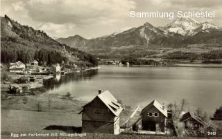 Blick zum Mittagskogel - Egg am Faaker See - alte historische Fotos Ansichten Bilder Aufnahmen Ansichtskarten 