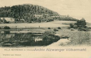 Völkermarkt, Villa Schrenck mit Kusterteich - alte historische Fotos Ansichten Bilder Aufnahmen Ansichtskarten 