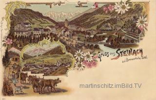 3 Bild Litho Karte - Steinach an der Brennerbahn  - Innsbruck-Land - alte historische Fotos Ansichten Bilder Aufnahmen Ansichtskarten 