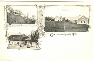 Der Gasthof Genottehöhe - Villach-Warmbad-Judendorf - alte historische Fotos Ansichten Bilder Aufnahmen Ansichtskarten 