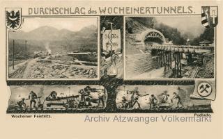 Wocheinerbahn 3 Bild Karte - Slowenien - alte historische Fotos Ansichten Bilder Aufnahmen Ansichtskarten 