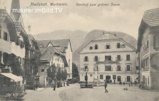 Hallstatt - Marktplatz - Oberösterreich - alte historische Fotos Ansichten Bilder Aufnahmen Ansichtskarten 