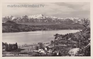 Töschling, Pension Wallerwirt - Techelsberg am Wörther See - alte historische Fotos Ansichten Bilder Aufnahmen Ansichtskarten 