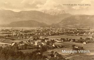 Ausblick von St.Leonhard aus, um 1910 - Villach - alte historische Fotos Ansichten Bilder Aufnahmen Ansichtskarten 