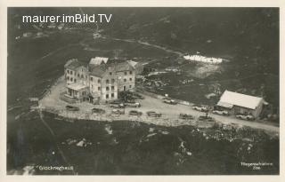 Luftbildaufnahme vom Glocknerhaus - Kärnten - alte historische Fotos Ansichten Bilder Aufnahmen Ansichtskarten 