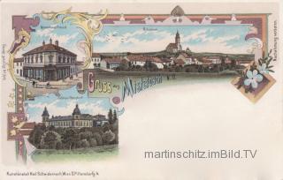 3 Bild Litho Karte - Mistelbach - Mistelbach - alte historische Fotos Ansichten Bilder Aufnahmen Ansichtskarten 