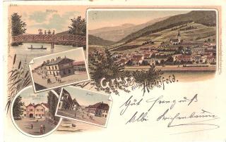 Gruss aus Hainfeld - Lilienfeld - alte historische Fotos Ansichten Bilder Aufnahmen Ansichtskarten 