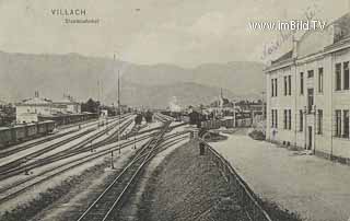 Villach Westbahnhof - Staatsbahnhof - Kärnten - alte historische Fotos Ansichten Bilder Aufnahmen Ansichtskarten 