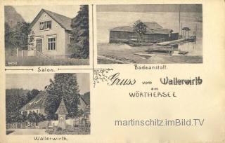 3 Bild Litho Karte - Wallerwirt - Töschling - alte historische Fotos Ansichten Bilder Aufnahmen Ansichtskarten 