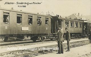Villacher - Sonderzug  nach München - Kärnten - alte historische Fotos Ansichten Bilder Aufnahmen Ansichtskarten 