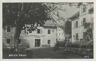 Afritz - Gasthof zur Post - Afritz am See - alte historische Fotos Ansichten Bilder Aufnahmen Ansichtskarten 