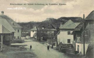 Kirschentheuer mit Schloss Hollenburg - Klagenfurt Land - alte historische Fotos Ansichten Bilder Aufnahmen Ansichtskarten 