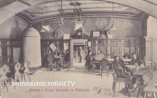 Admont, große Weinstube im Stiftskeller - alte historische Fotos Ansichten Bilder Aufnahmen Ansichtskarten 