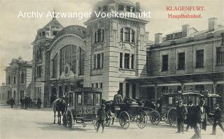 Klagenfurt Hauptbahnhof  - Klagenfurt am Wörthersee - alte historische Fotos Ansichten Bilder Aufnahmen Ansichtskarten 