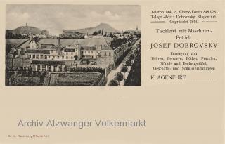 Klagenfurt, Tischlerei von Josef Dobrovsky - Klagenfurt am Wörthersee - alte historische Fotos Ansichten Bilder Aufnahmen Ansichtskarten 