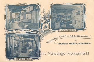 Klagenfurt, Malz, Caffe-Brennerei und Verpackung - Klagenfurt am Wörthersee - alte historische Fotos Ansichten Bilder Aufnahmen Ansichtskarten 