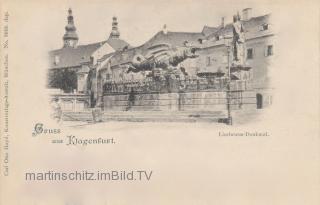 Klagenfurt, Lindwurm Denkmal - Klagenfurt am Wörthersee - alte historische Fotos Ansichten Bilder Aufnahmen Ansichtskarten 